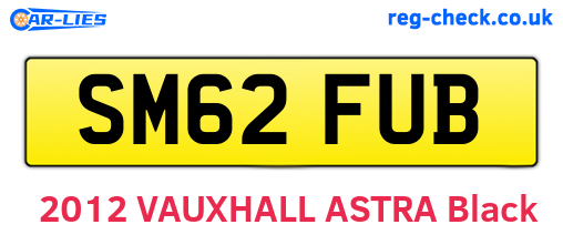 SM62FUB are the vehicle registration plates.