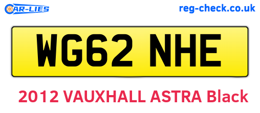 WG62NHE are the vehicle registration plates.