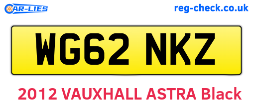 WG62NKZ are the vehicle registration plates.