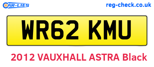 WR62KMU are the vehicle registration plates.