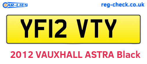 YF12VTY are the vehicle registration plates.