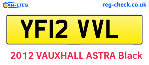 YF12VVL are the vehicle registration plates.