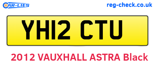 YH12CTU are the vehicle registration plates.