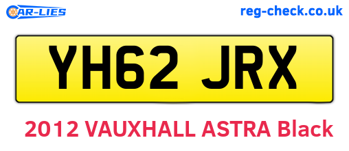 YH62JRX are the vehicle registration plates.