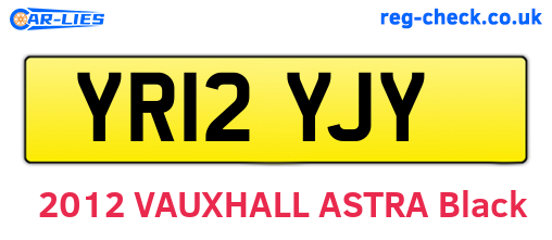 YR12YJY are the vehicle registration plates.