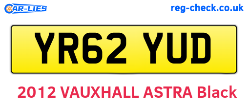 YR62YUD are the vehicle registration plates.