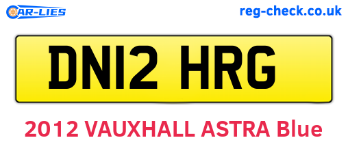 DN12HRG are the vehicle registration plates.