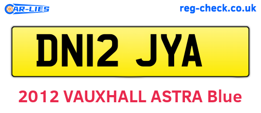 DN12JYA are the vehicle registration plates.