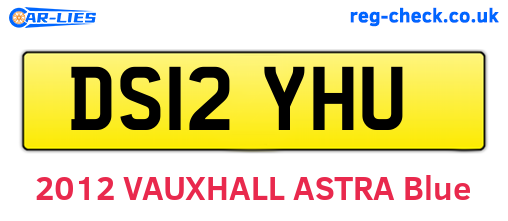 DS12YHU are the vehicle registration plates.