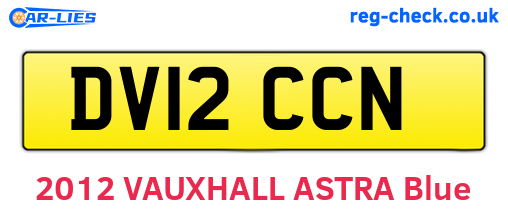 DV12CCN are the vehicle registration plates.