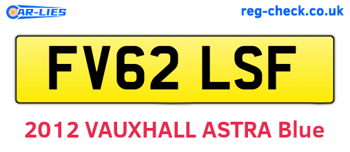 FV62LSF are the vehicle registration plates.