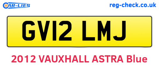 GV12LMJ are the vehicle registration plates.