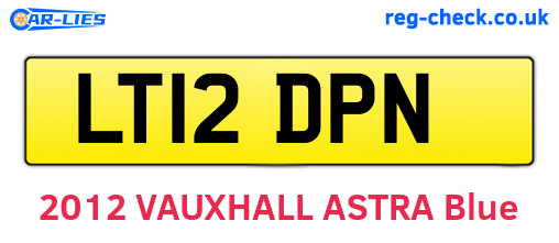 LT12DPN are the vehicle registration plates.