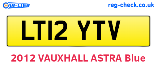 LT12YTV are the vehicle registration plates.