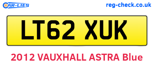 LT62XUK are the vehicle registration plates.