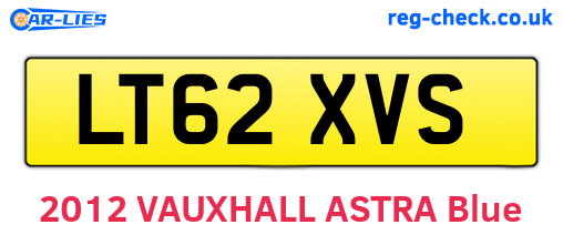 LT62XVS are the vehicle registration plates.