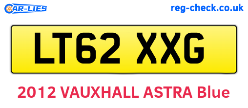 LT62XXG are the vehicle registration plates.