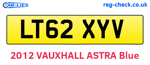 LT62XYV are the vehicle registration plates.