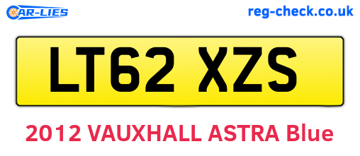 LT62XZS are the vehicle registration plates.