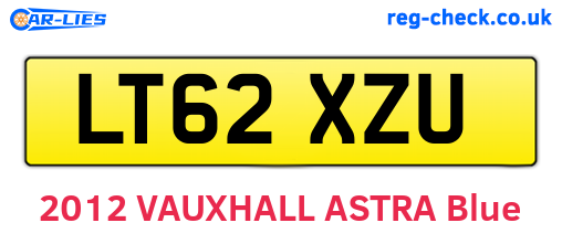 LT62XZU are the vehicle registration plates.