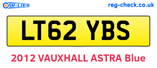 LT62YBS are the vehicle registration plates.