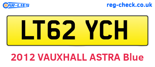 LT62YCH are the vehicle registration plates.