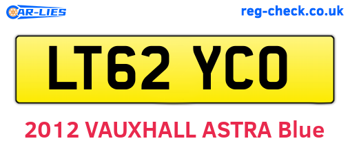 LT62YCO are the vehicle registration plates.
