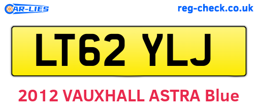 LT62YLJ are the vehicle registration plates.