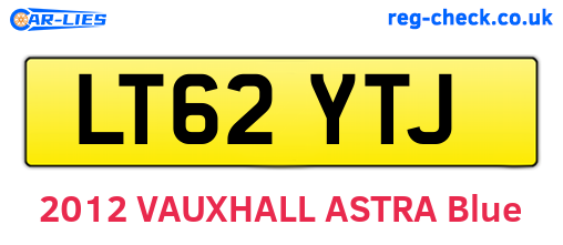 LT62YTJ are the vehicle registration plates.