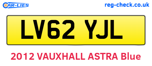 LV62YJL are the vehicle registration plates.
