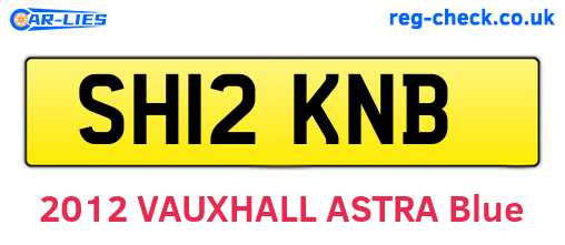 SH12KNB are the vehicle registration plates.