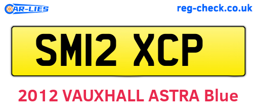 SM12XCP are the vehicle registration plates.