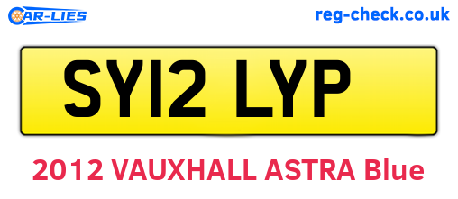 SY12LYP are the vehicle registration plates.