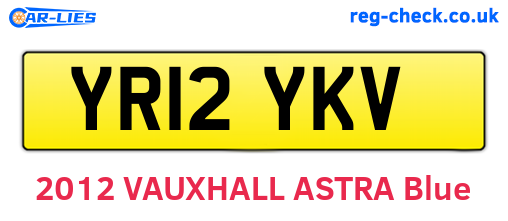 YR12YKV are the vehicle registration plates.