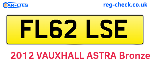 FL62LSE are the vehicle registration plates.
