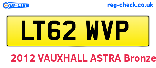 LT62WVP are the vehicle registration plates.