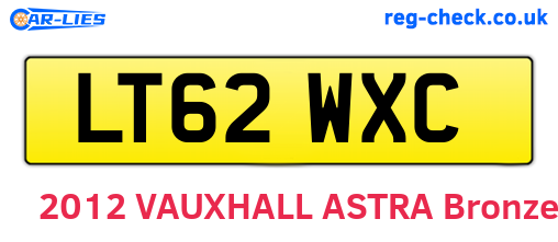 LT62WXC are the vehicle registration plates.