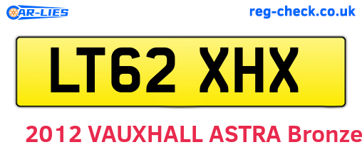 LT62XHX are the vehicle registration plates.