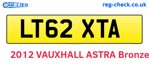 LT62XTA are the vehicle registration plates.
