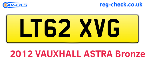 LT62XVG are the vehicle registration plates.