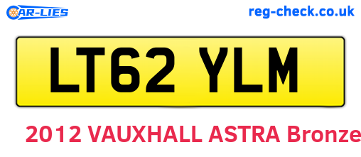 LT62YLM are the vehicle registration plates.