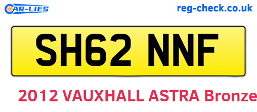 SH62NNF are the vehicle registration plates.