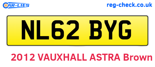 NL62BYG are the vehicle registration plates.