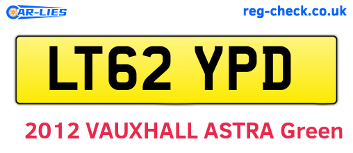 LT62YPD are the vehicle registration plates.
