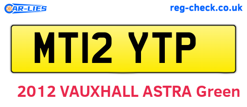 MT12YTP are the vehicle registration plates.
