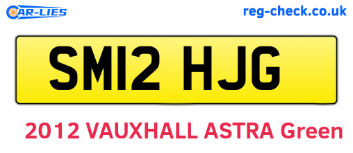 SM12HJG are the vehicle registration plates.