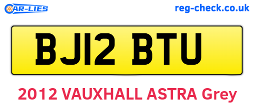 BJ12BTU are the vehicle registration plates.