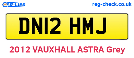 DN12HMJ are the vehicle registration plates.