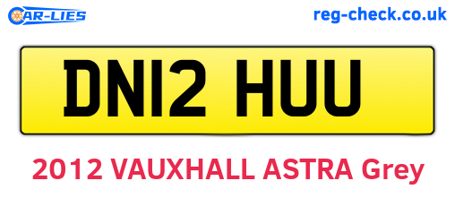 DN12HUU are the vehicle registration plates.