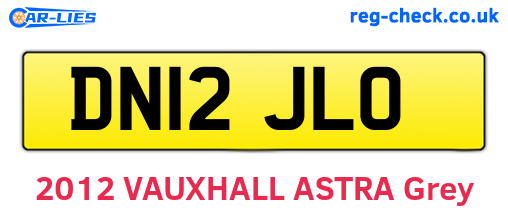 DN12JLO are the vehicle registration plates.